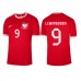 Billige Polen Robert Lewandowski #9 Udebane Fodboldtrøjer VM 2022 Kortærmet